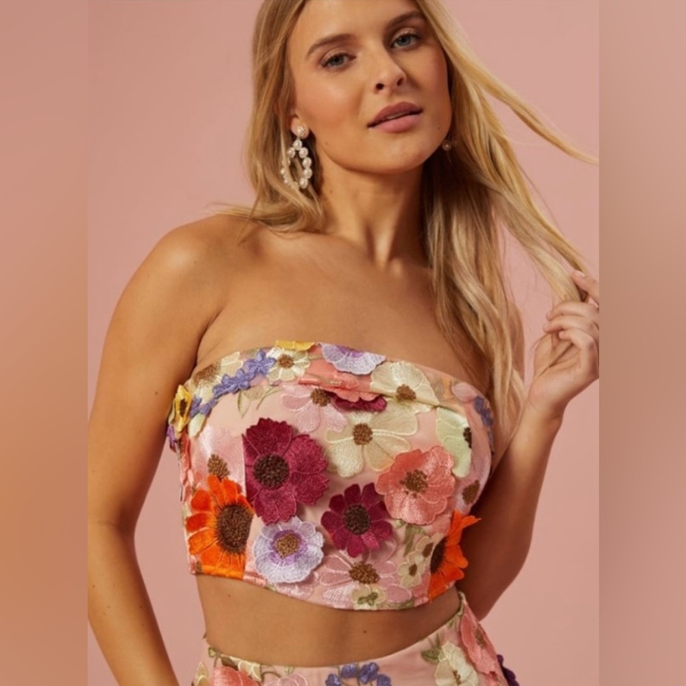 Altard State 3D Floral Tube Top